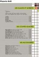 Menu Crispiz - Les glaces