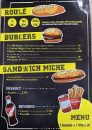 Menu Bk food pizza - Les burgers et sandwichs