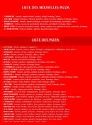 Menu La Pizz - Les pizzas