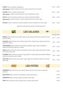 Menu La Casa della Pizza - Les salades et pates