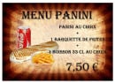 Menu le petit fournil - Menu paninis 