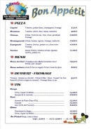 Menu Détends-toi - pizzas, menus, desserts....