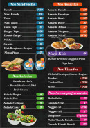 Menu Egirdir kebab - Les sandwichs, assiettes, ...