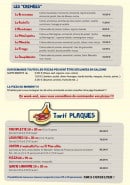 Menu La Pâte Folle - pizzas suite