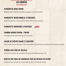 Carte et menu de La Boucherie à Amberieu en Bugey — Les entrées