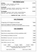 Menu Au Moulin du Pont