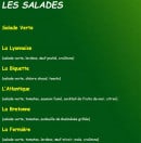 Menu Crêperie du Port Galland - Les salades