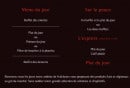 Carte et menu de Restaurant Comédie la Rôtisserie à Bellignat — Les prestations
