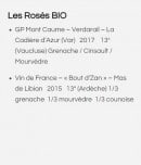 Menu Café de Campagne - Les vins rosés bio