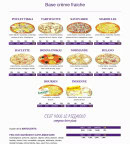 Carte et menu de Chrono Pizza à Saint Quentin — Pizza Base crème fraiche