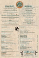 Menu Le Golden Pub - Les boissons et eaux minérales