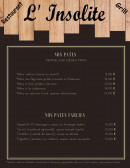 Carte et menu de L'insolite à Chauny — Les pâtes