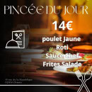 Menu La Pincée - Un exemple de menu