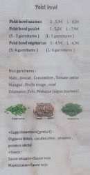Carte et menu de T'Bao à Chauny — Poké bowl