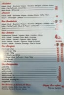 Menu Izmir - Les assiettes, paninis, sandwiches,...