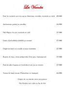 Menu Au Relais de Champagne - Les viandes