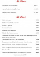 Menu Au Relais de Champagne - Les poissons et desserts