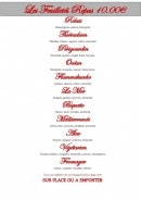 Menu Au Relais de Champagne - repas 10€