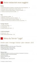 Menu Le Parc - Le restaurant et le menu du territoir Logis à 25 €