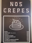 Menu Brasserie de la Gare - Crêpes