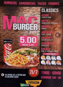 Menu Mac Burger - Carte et menu Mac Burger Montluçon