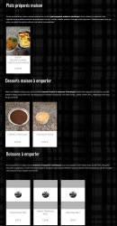Menu Madras Pizza - Les plats, desserts et boissons