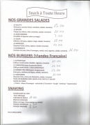 Menu Le sully's - Les grandes salades, burgers et sancking