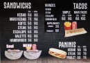 Menu Best - Sandwiches, tacos et paninis 