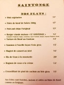 Menu Saintonge - Plats