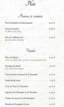 Menu L'Aubergiste Gourmand - Les plats