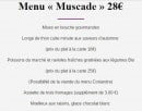 Menu Le Jardin Délice - Le menu Muscade