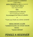 Menu Café Restaurant du Commerce - Le menu braderie, enfant 