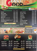 Menu FastGood - Les sandwiches, paninis, burgers...