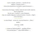 Menu La Braise - Les menus suite