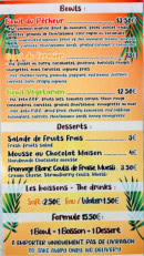 Menu Poke' N Move - La carte