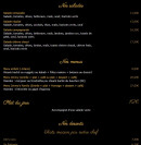 Carte et menu de Chez Jimmy's family à Chateau Arnoux Saint Auban — Les salades, menus, ...