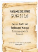 Menu Snack du lac - Carte et menu Snack du lac Saint Andre les Alpes