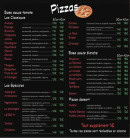 Menu Le Bö’M - Les pizzas