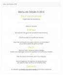 Carte et menu de La Bonne Auberge à Moustiers Sainte Marie — Le menu de l' étoile