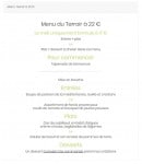 Carte et menu de La Bonne Auberge à Moustiers Sainte Marie — Le menu terroir