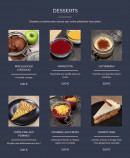 Menu Les bons petits plats - Les desserts