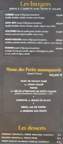 Menu Au soleil - Les burgers, menus enfant et desserts
