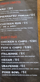 Menu Le Kro-magnon - Les salades, plats, ...