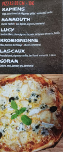 Menu Le Kro-magnon - Les pizzas