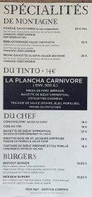 Menu Le Tinto - Les spécialités et burgers,..