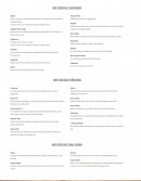 Menu Ô Tandem - Les cocktails