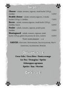 Menu Le Croq’Loup - Burgers, boissons et café