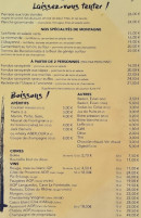 Carte et menu de Creperie La Patinoire à Uvernet Fours — Les apéritifs, cidres et vins,...