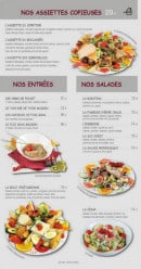 Menu Le Comptoir - Les assiettes copieuses, entrées et salades