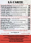 Menu MariO BistrO - La carte du moment